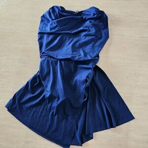 Weissman NWOT child medium dance costume blue lyrical tap contemporary solo